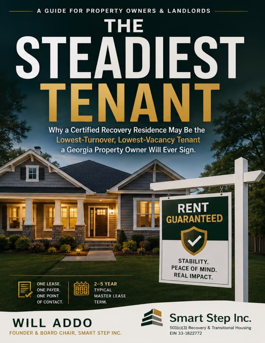 Cover of The Steadiest Tenant — a guide for property owners by Will Addo, Smart Step Inc.